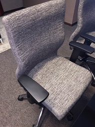 Executive office chair with fabric design
