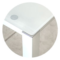 Detail of table finish